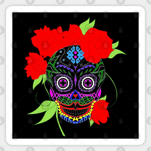 with love the frida catrina mexican pattern Sticker by jorge_lebeau